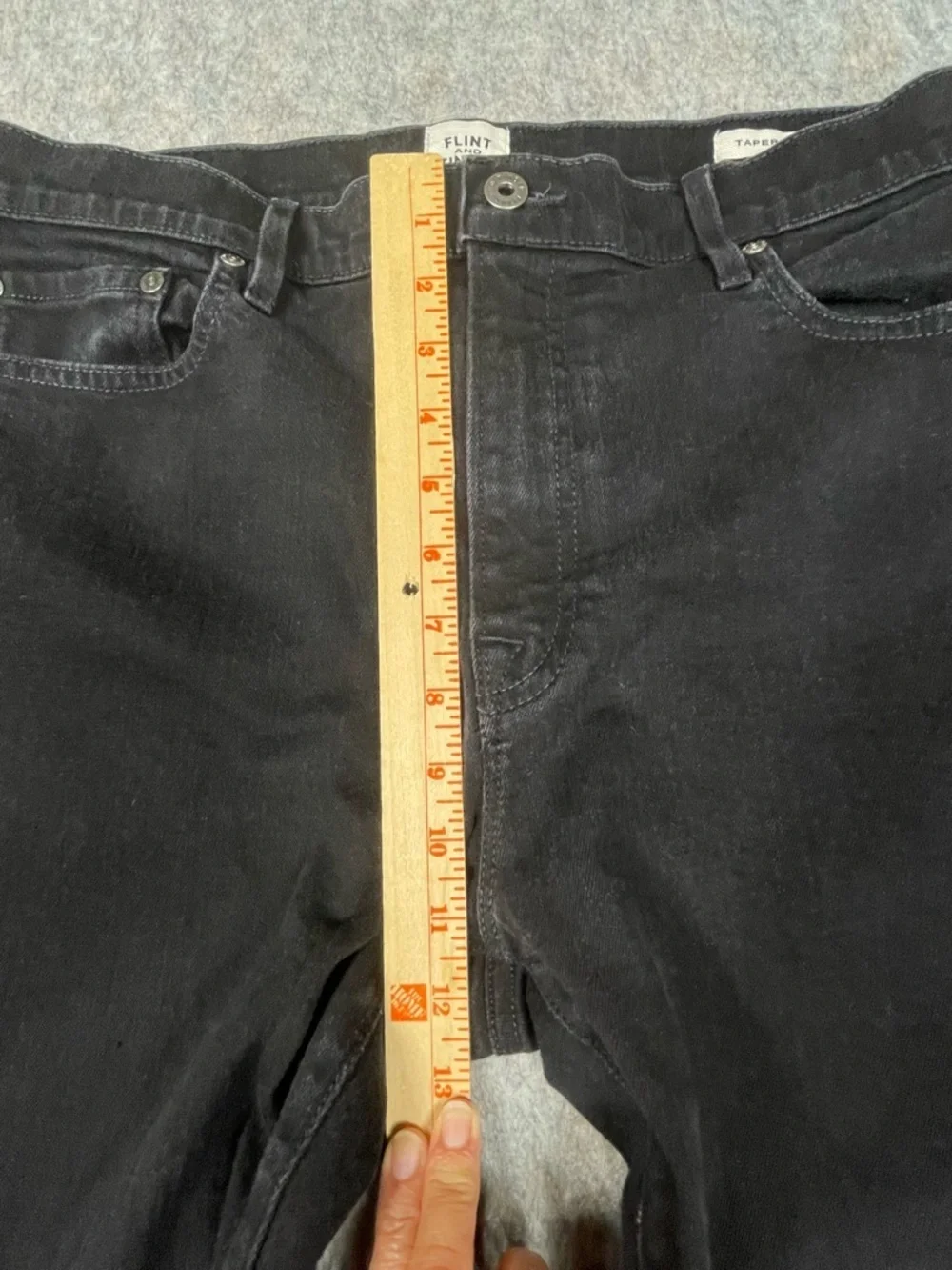 Flint and Tinder Tapered Fit Black Chino Pants Men 36x32